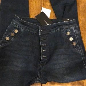 Button up skinny jeans